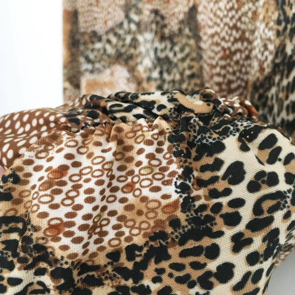 Ice • Leopard Print Strapless Dress | S - Picture 5 of 7